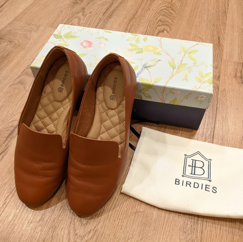 Cognac Leather Birdies